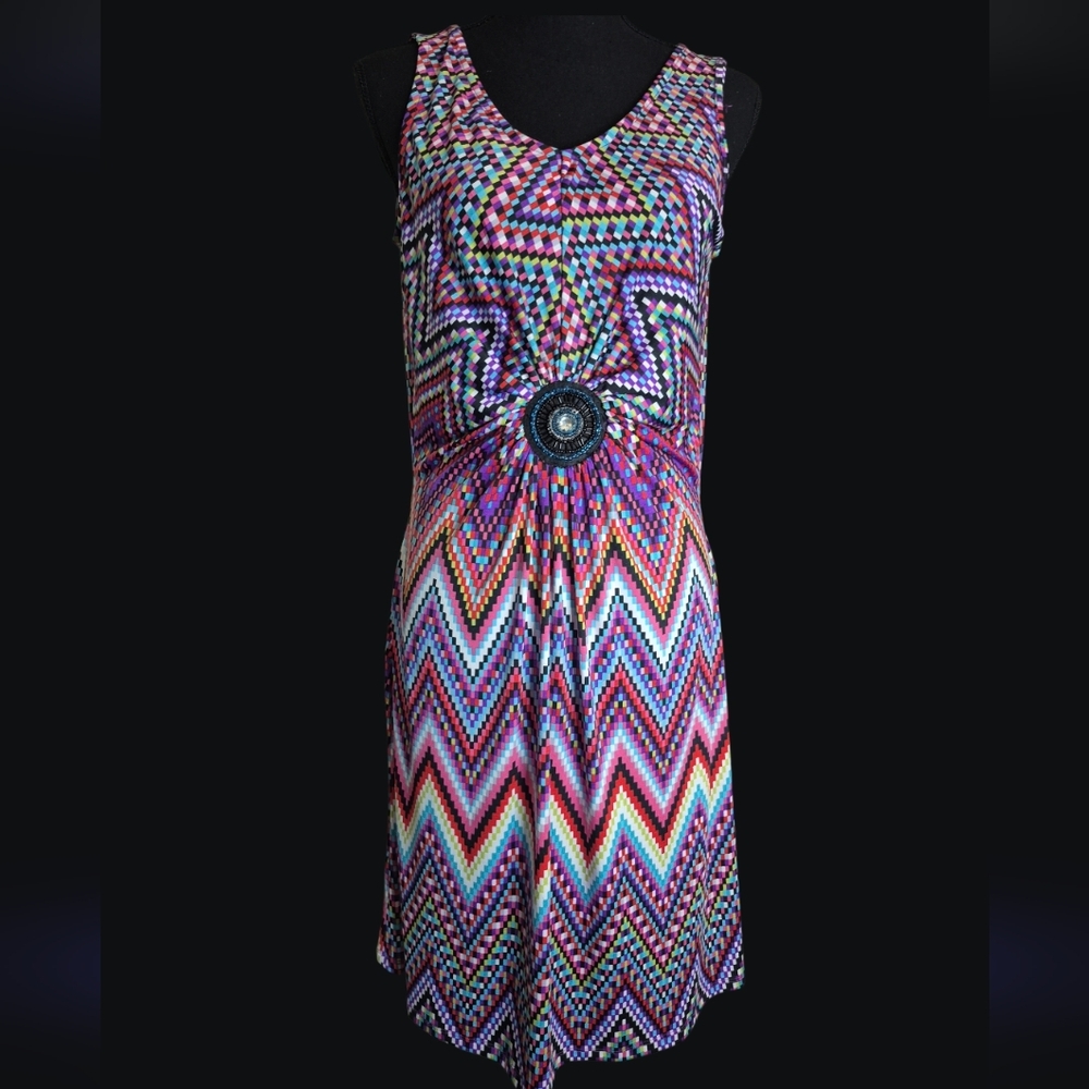 Unleash Your Inner Boho: Nina Leonard Dress - Size M